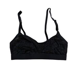 Auden Black Lace Bralette Bra Soft Cups Adjustable Straps XS